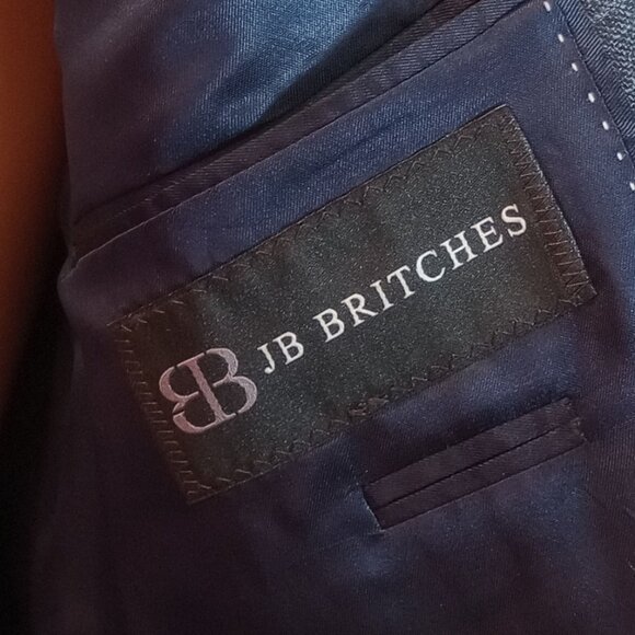 JB Britches made in Mexico - Gray w/ Blue Stripes - 42R - Picture 3 of 3